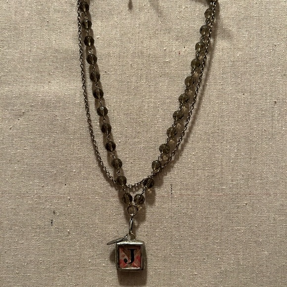 J initial necklace - Picture 3 of 5